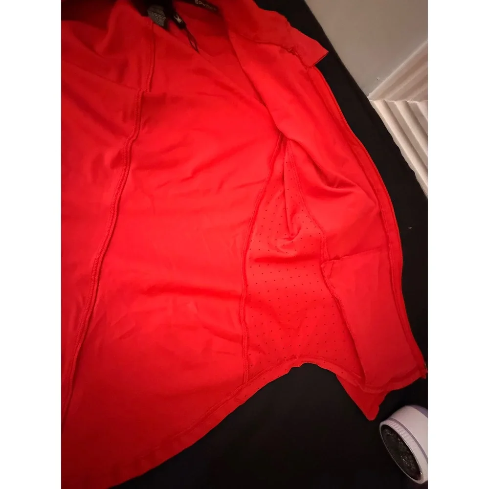 Spyder Active Womens Red Full Zip Performance Jacket SP888R Reflective Small NWT